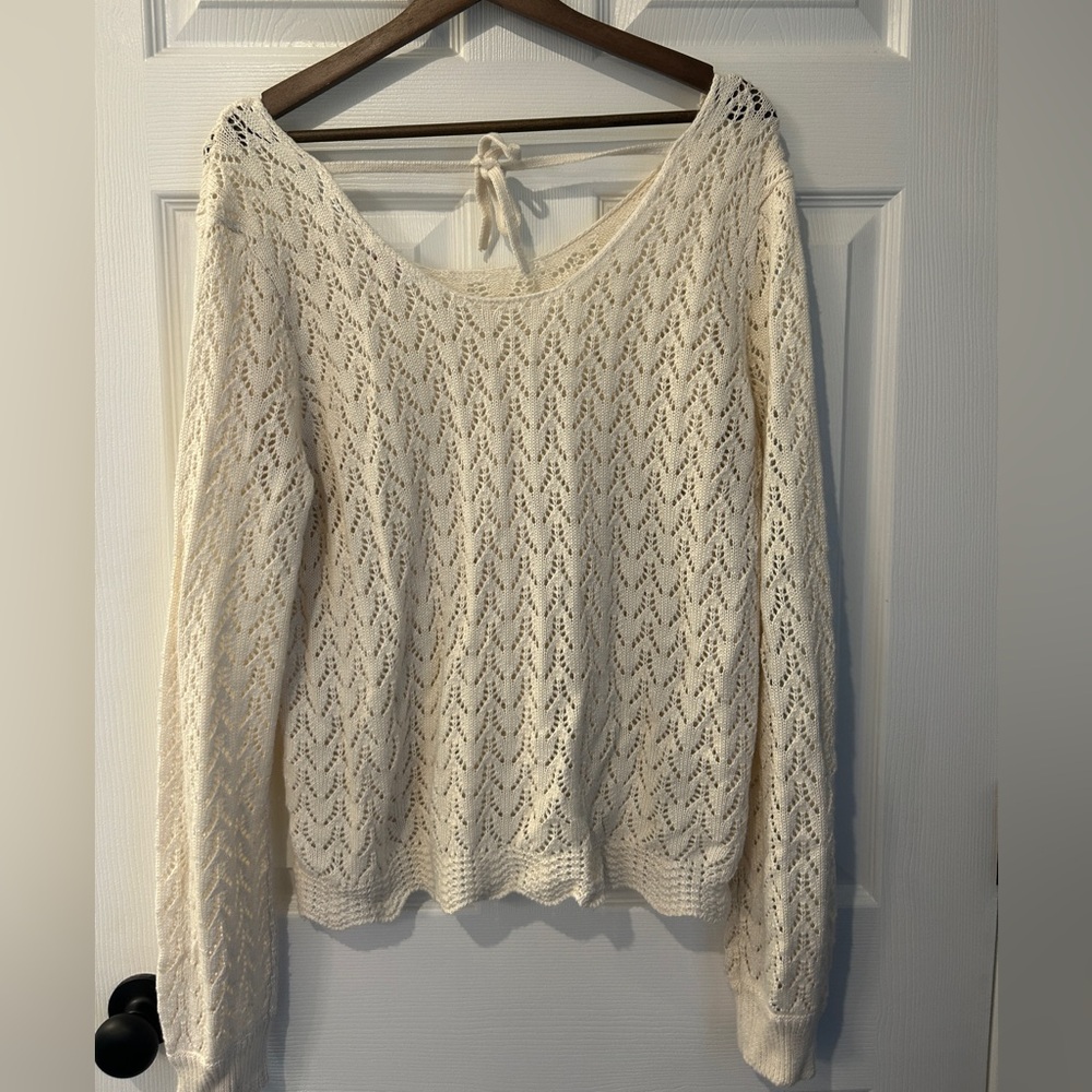 Woman’s Candie’s Tie-Back Sweater